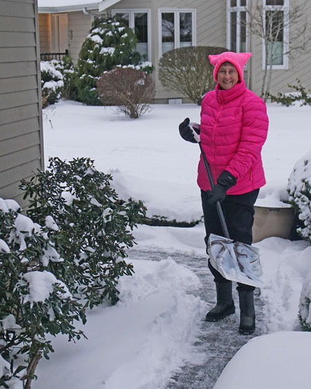 The Gap pink puffer coat