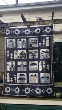 Snowman Village Quilt